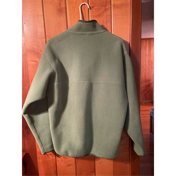Men’s Green Patagonia Synchilla Snap T Fleece Pullover Green Sweater Sz M - Picture 3 of 10